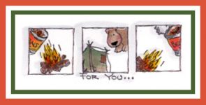 Camping Squares Card
